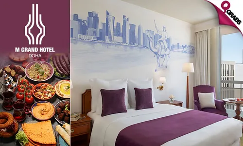 ONE Thursday Night Stay with Arabic Dinner Buffet & Breakfast Buffet for TWO at M Grand Hotel!
